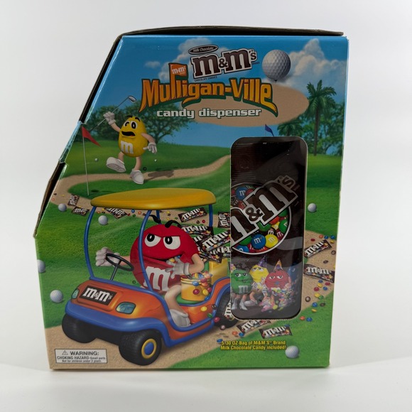 M&Ms Mulligan-Ville Candy Dispenser First In Series Golf Limited Edition NEW - Picture 5 of 11